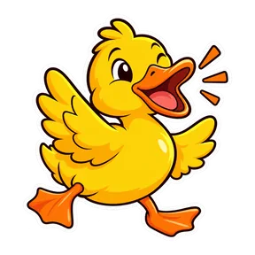 Duck quack sound button