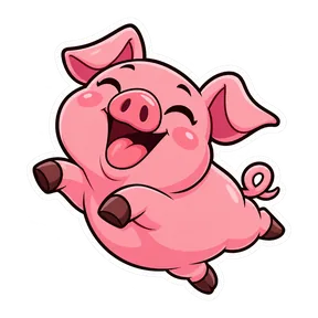 Pig oink 1 sound button