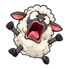 Screaming sheep sound button