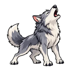 Wolf howl 1 sound button