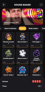 Soundboard in the Pranksters app