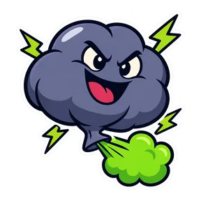Big loud fart sound button