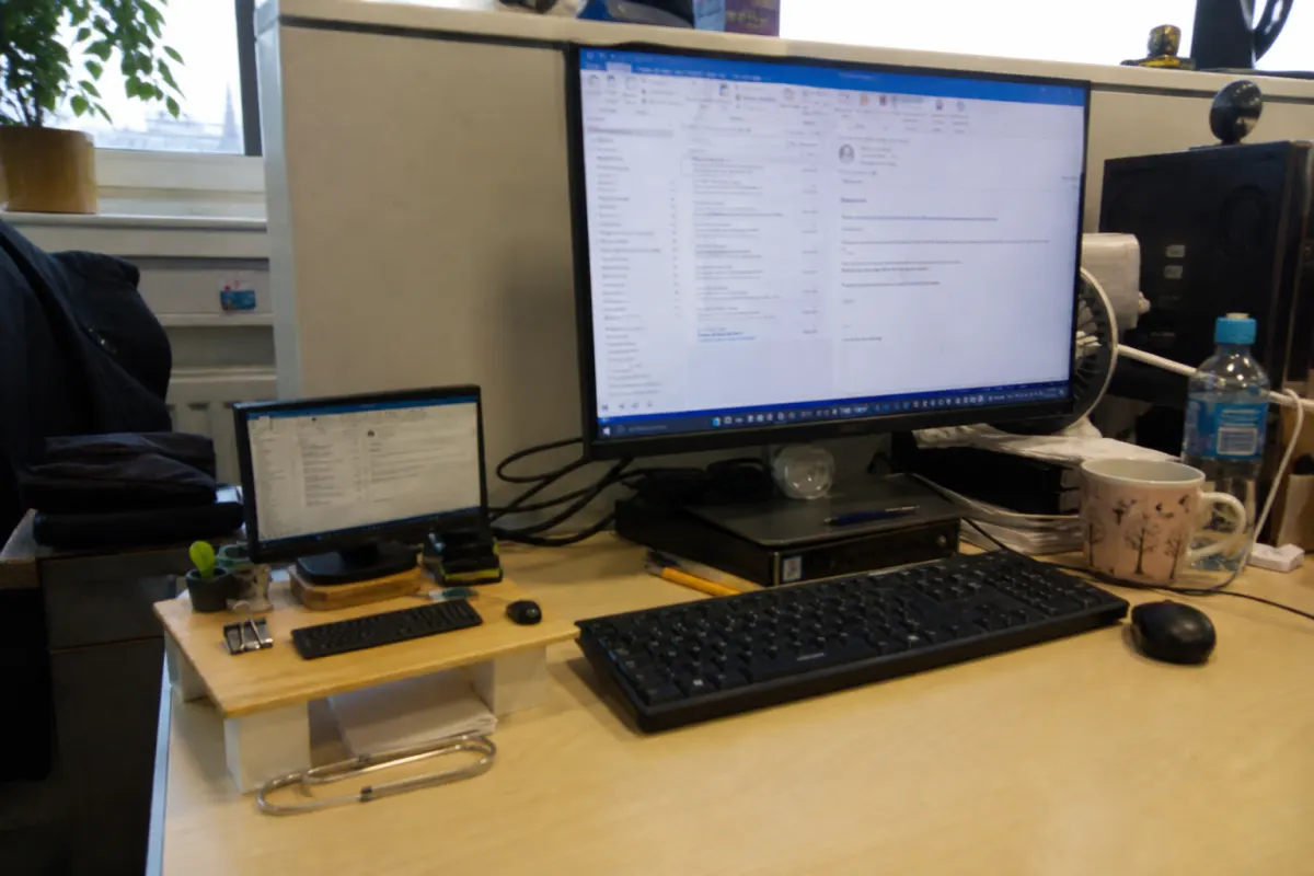 Desk relocation, miniature edition