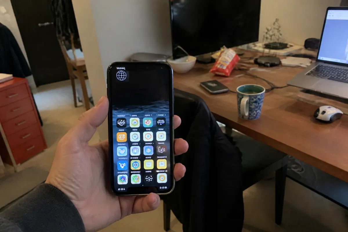 Upside-down icons