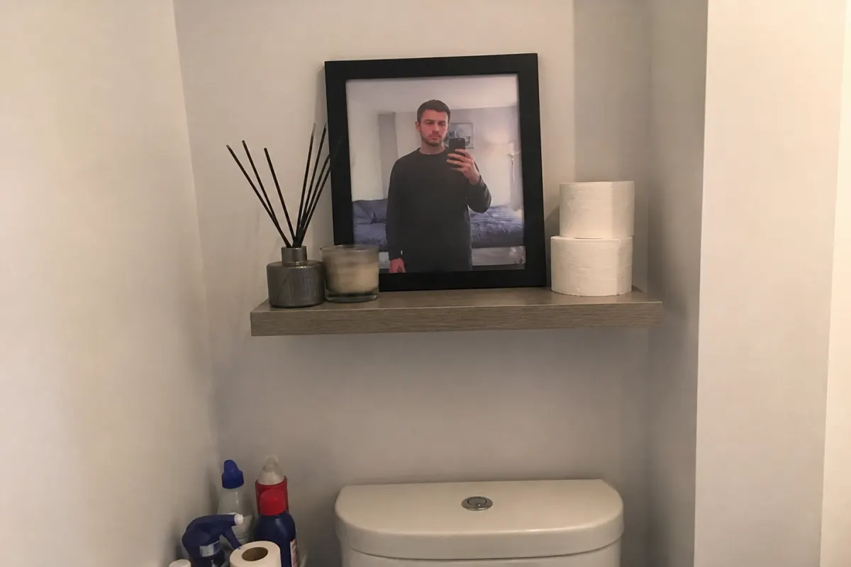 The framed portrait