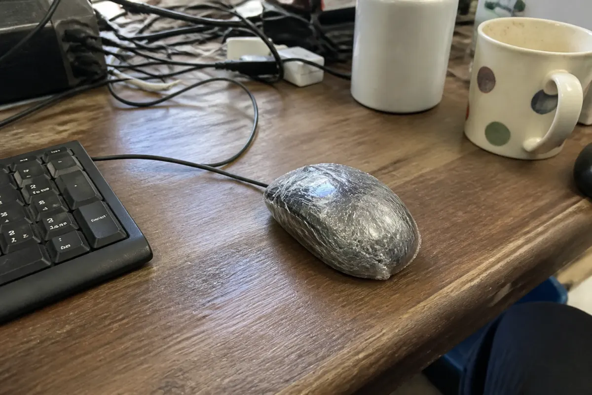 Wrapped mouse
