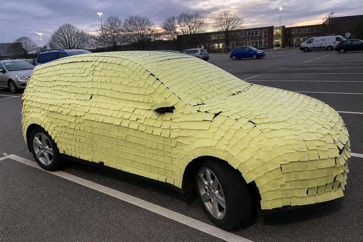 Post-it car