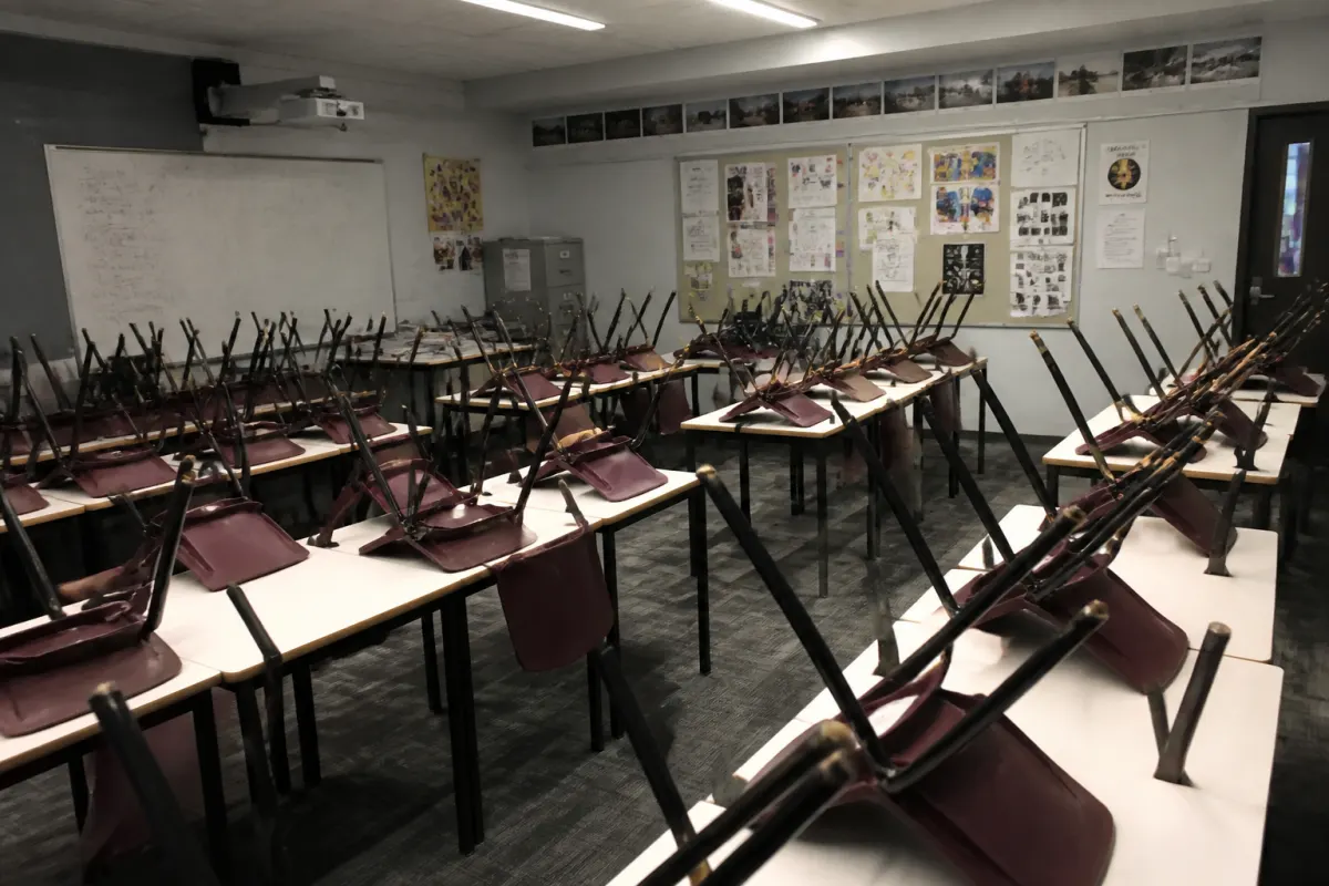 Upside-down chairs