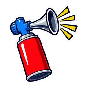 Air horn 2 sound button