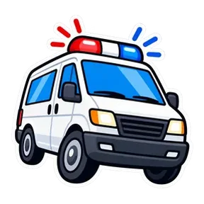Ambulance siren sound button