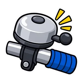 Bike bell sound button