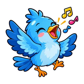 Bird chirp sound button