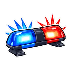 Cop siren sound button