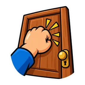 Door knock sound button