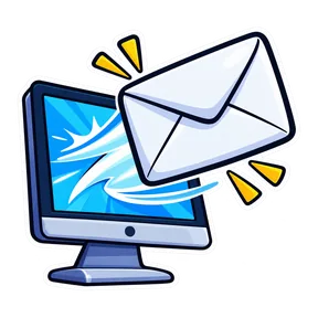 Email notification sound button