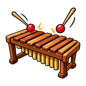 Marimba notification sound button