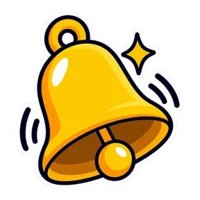 Notification ding sound button