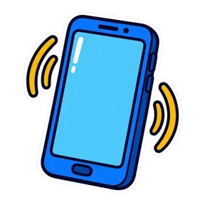Phone vibrate sound button