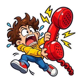 Pick up the phone sound button