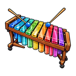 Glass marimba ringtone sound button