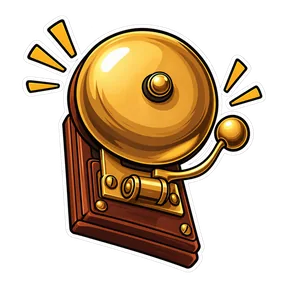 Old phone bell ringtone sound button