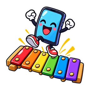 Xylophone ringtone sound button