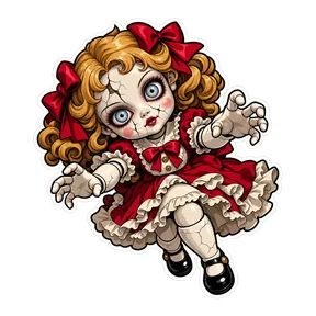 Creepy doll giggle 1 sound button