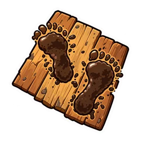 Creepy footsteps 1 sound button