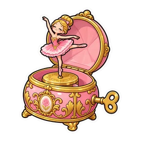 Creepy music box 1 sound button