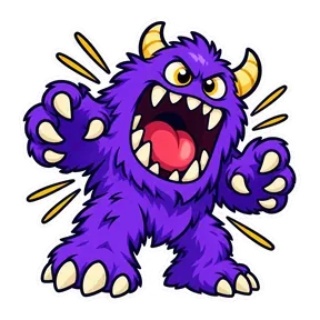 Monster roar 3 sound button