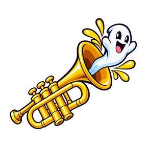 Spooky fanfare sound button