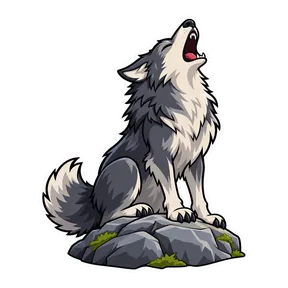 Wolf howl 1 sound button