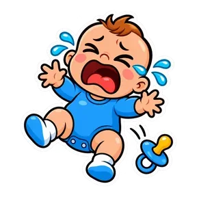 Baby crying sound button