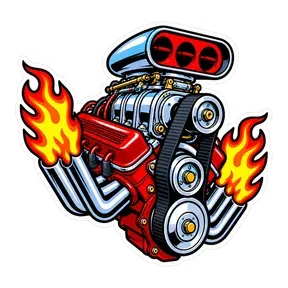 Car engine rev sound button