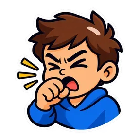 Cough sound button