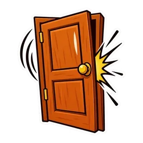Door slam sound button
