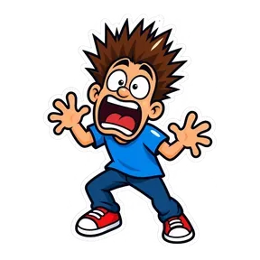 Man scream sound button