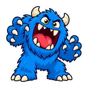 Monster roar sound button