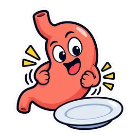 Stomach growl sound button