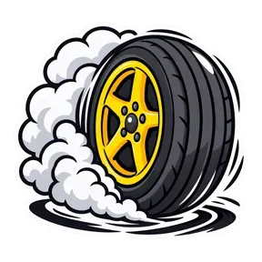 Tire screech sound button