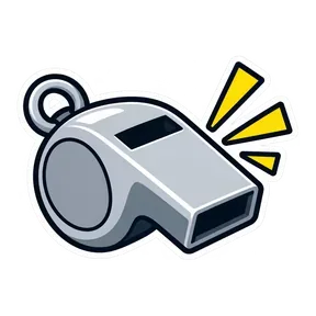 Whistle sound button
