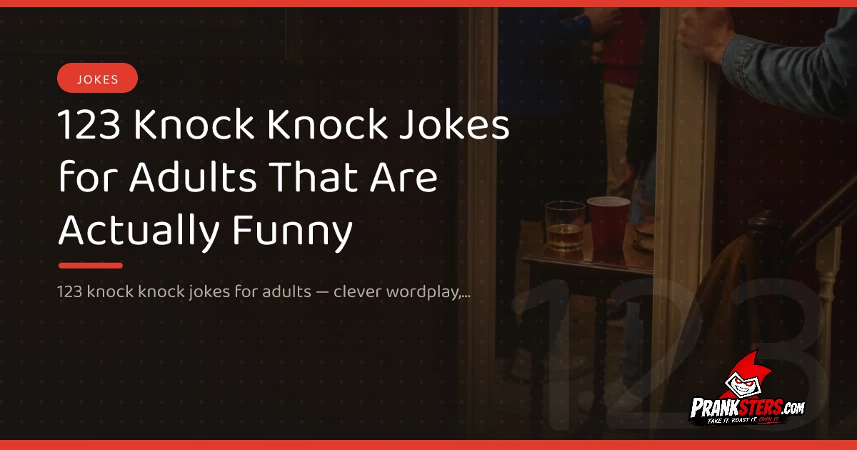 123 Knock Knock Jokes for Adults That Are Actually Funny