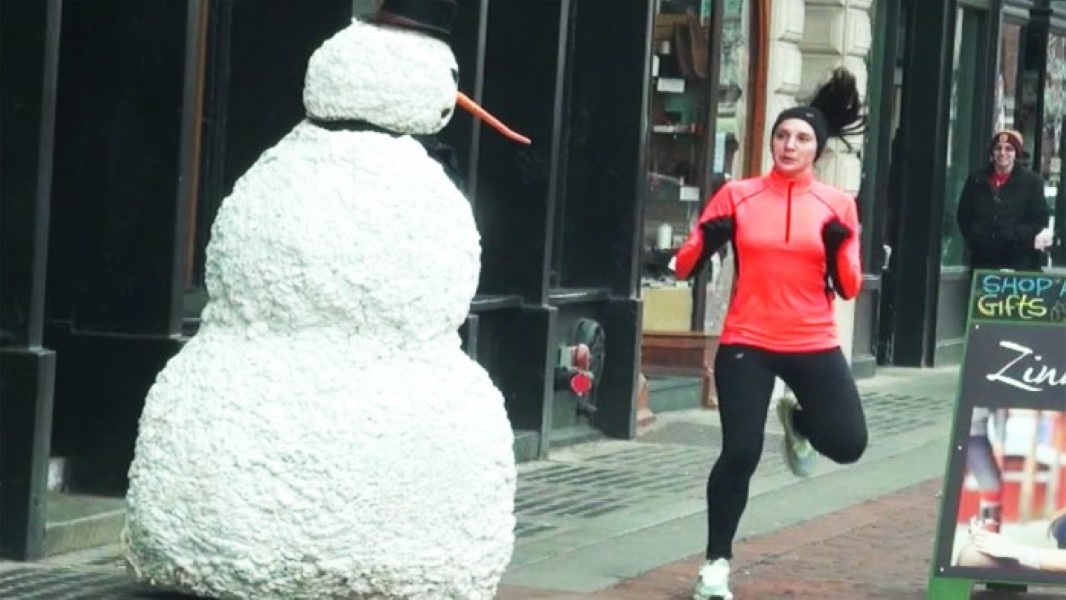 Scary Snowman Terrorizes Boston