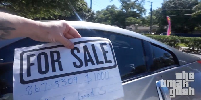car sale prank