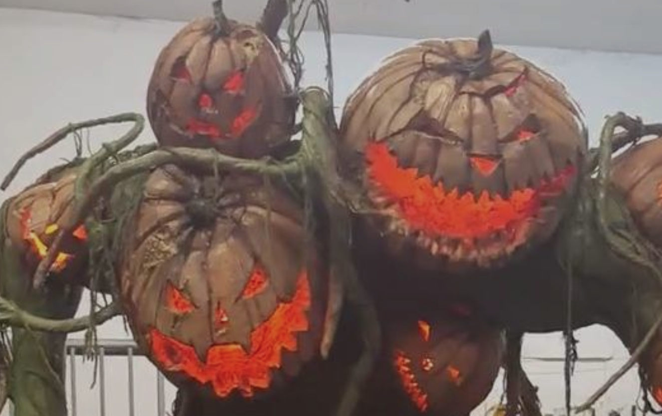 Pumpkin Monster Halloween Prop