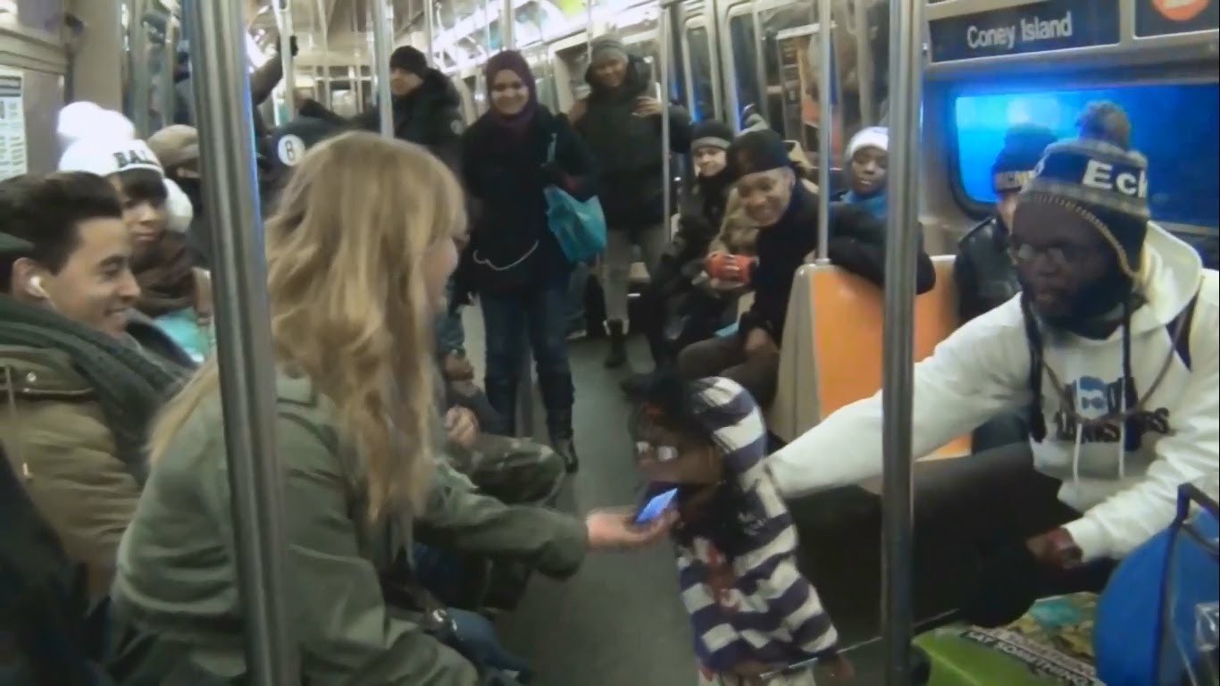 Ventriloquist Picking Up Girls On The Subway Part 1