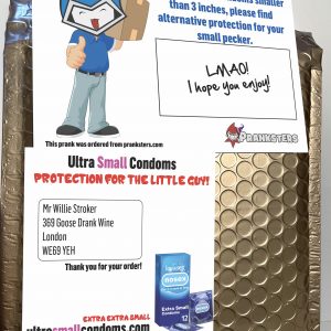 Ultra Small Condoms Prank Mail